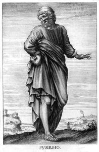 17th-Century illustration of Greek philosopher Pyrrho